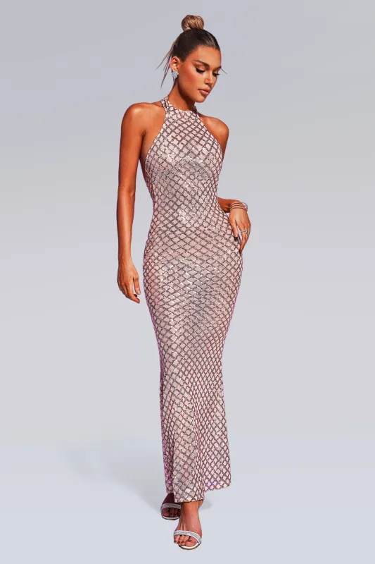 Sierrar Sequin Maxi Dress, S sold by Bella Barnett