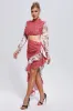Varuni Printed Cutout Midi Dress, L sold by Bella Barnett