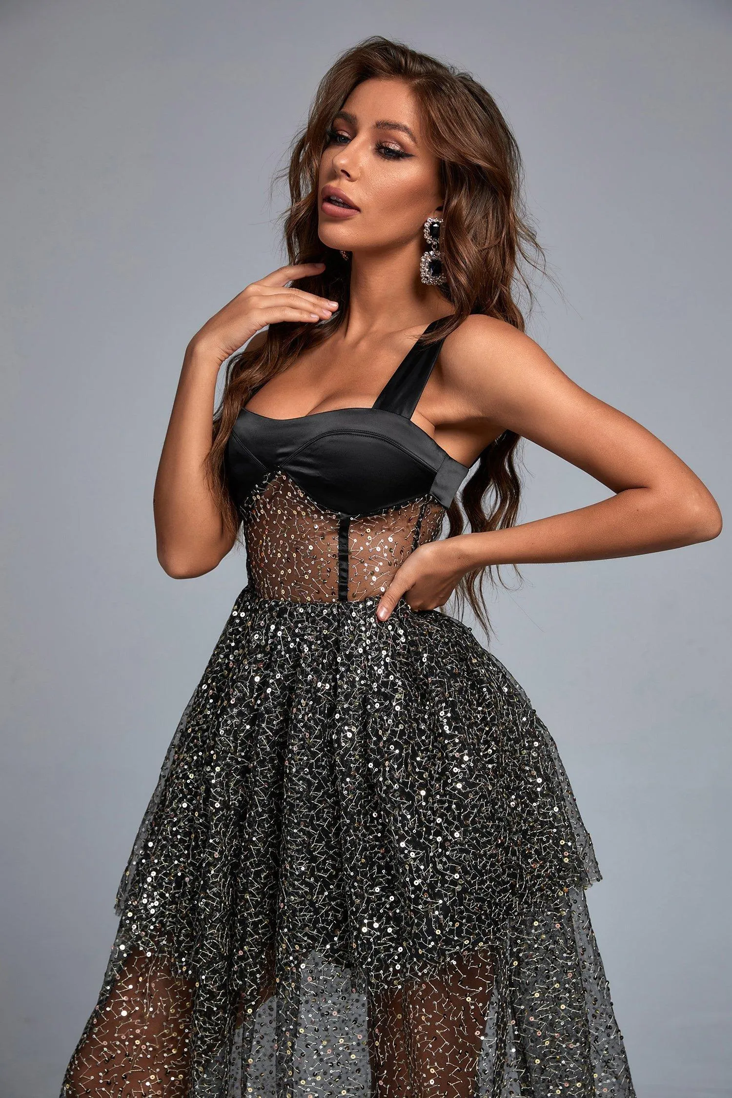 Tamo Mesh Midi Dress, L sold by Bella Barnett product image thumbnail 2