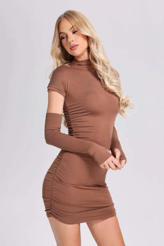 Norman High-Neck Mini Dress, S sold by Bella Barnett