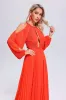 Gertie Pleated Cutout Maxi Dress, S sold by Bella Barnett