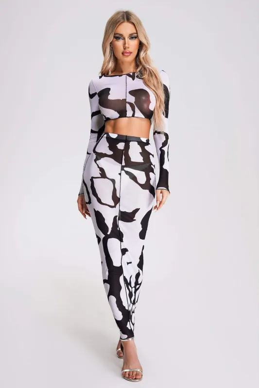 Anahly Printed Mesh set, M sold by Bella Barnett