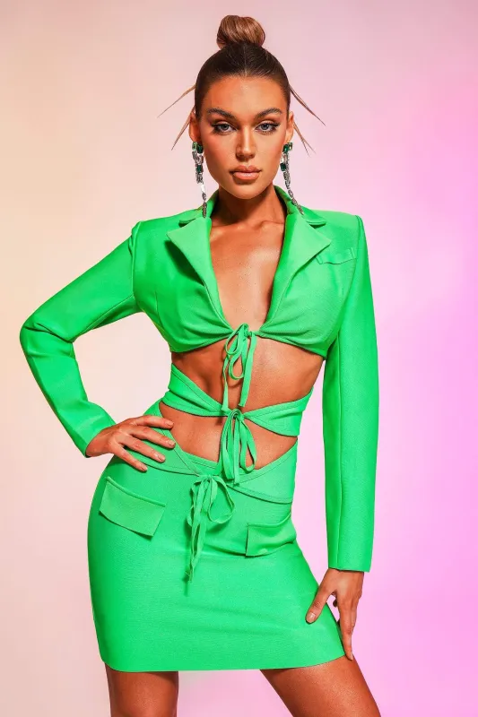 Zarsa Cutout Mini Bandage Dress, L sold by Bella Barnett