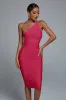 Janan One Shoulder Midi Cocktail Dress - Hot Pink, S sold by Bella Barnett