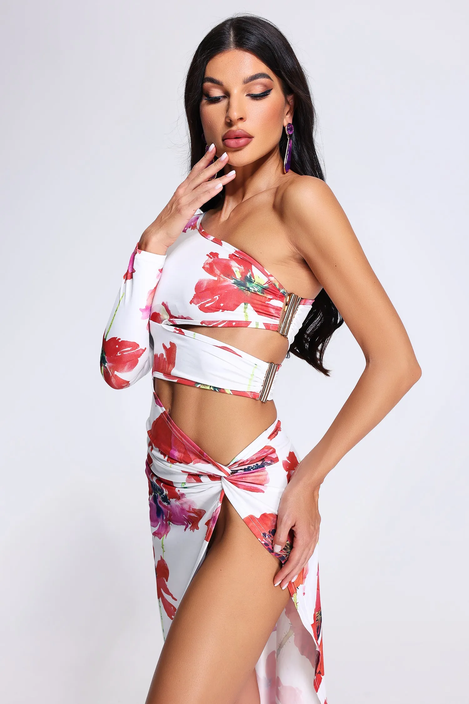 Magline One shoulder Printed Dress, M sold by Bella Barnett product image thumbnail 2