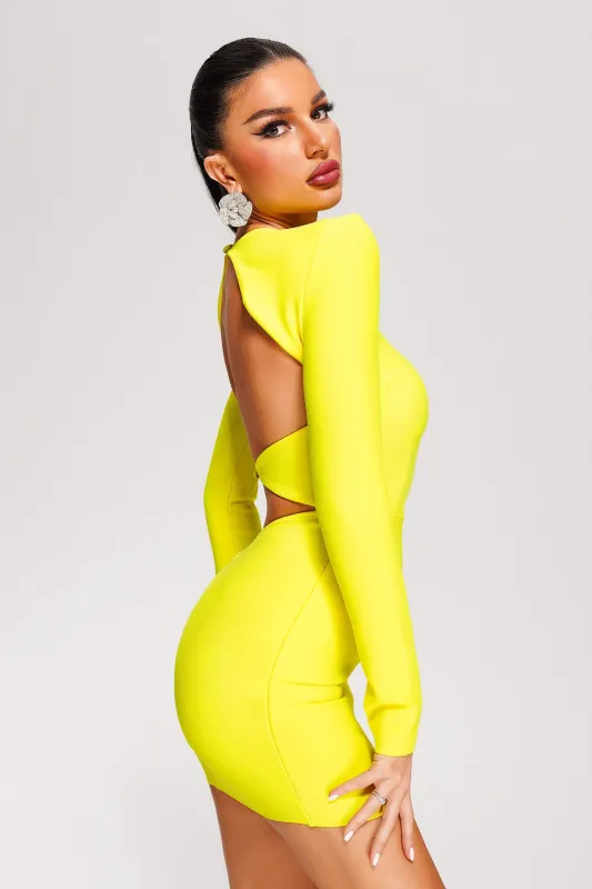Yuhan Cutout Mini Bandage Dress, L sold by Bella Barnett