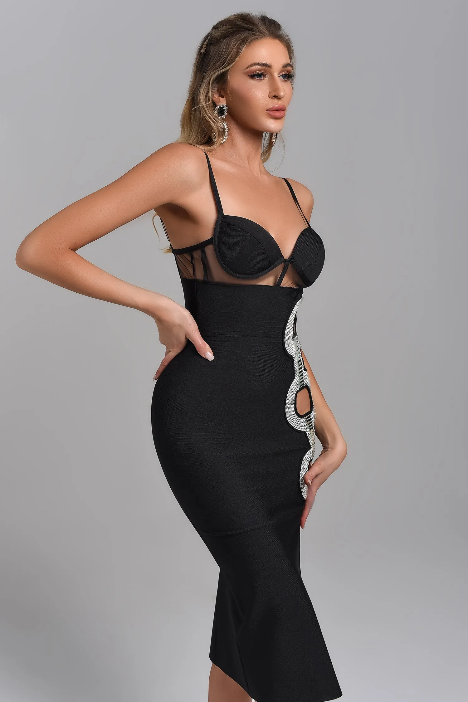 Dala Diamonate Midi Bandage Dress, M sold by Bella Barnett product image thumbnail 2