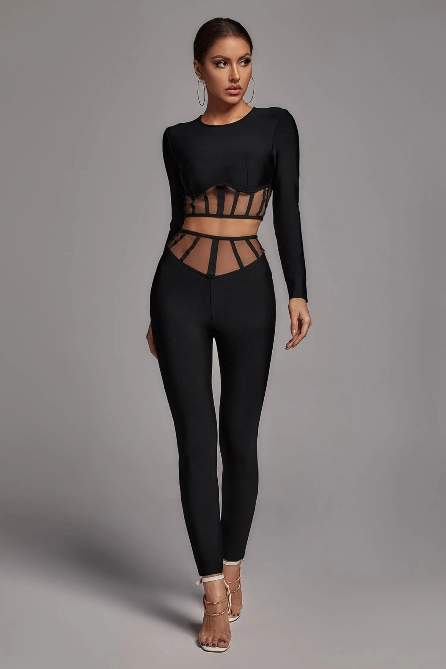 Pam Mesh Set - Black, XS sold by Bella Barnett