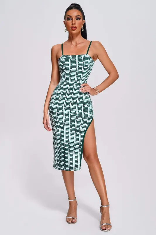 Sloan Midi Bandage Dress, L sold by Bella Barnett