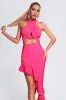 Sarna Halter Midi Bandage Dress, L sold by Bella Barnett