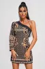 Daya One Shoulder Pearl Mini Dress, M sold by Bella Barnett