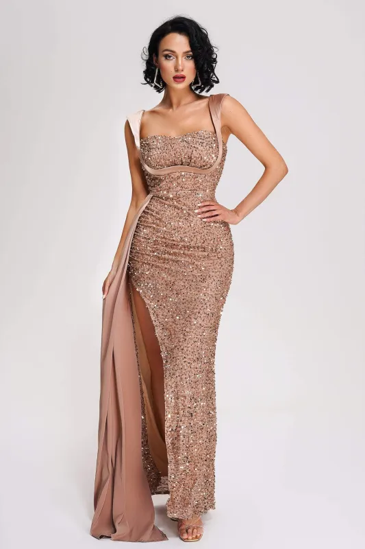 Tamuna Sequin Maxi Dress, M sold by Bella Barnett