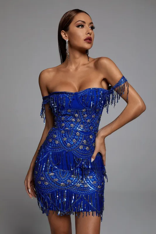 Avery Dress - Blue, XS made by Bella Barnett