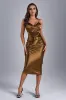 Matilda Backless Satin Dress, L sold by Bella Barnett