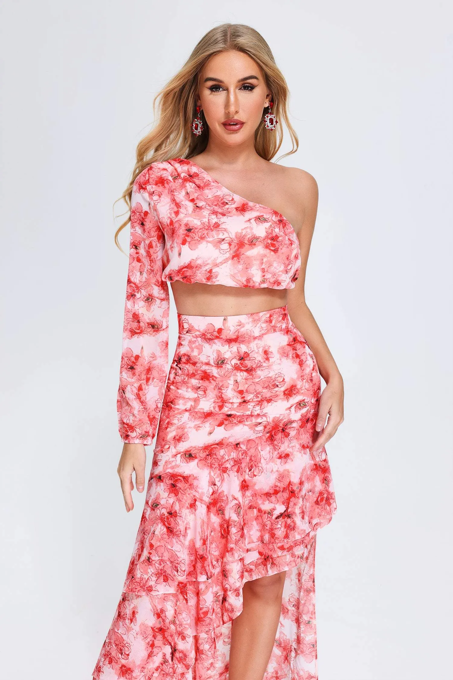 Rilea One Shoulder Printed Set, M sold by Bella Barnett product image thumbnail 2