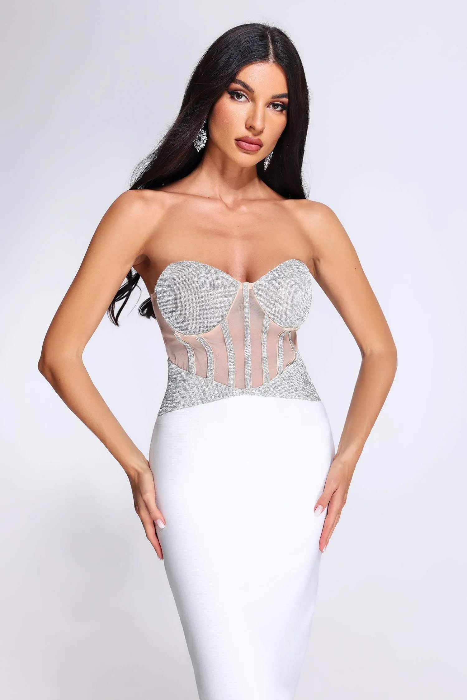 Estrellita Diamante Bandage Dress, L sold by Bella Barnett product image thumbnail 2