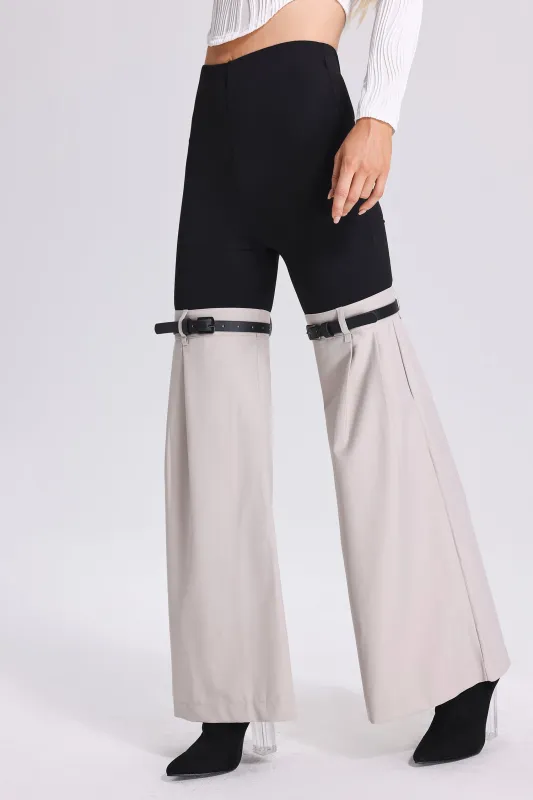 Isdora Patchwork Flared Pants, L sold by Bella Barnett