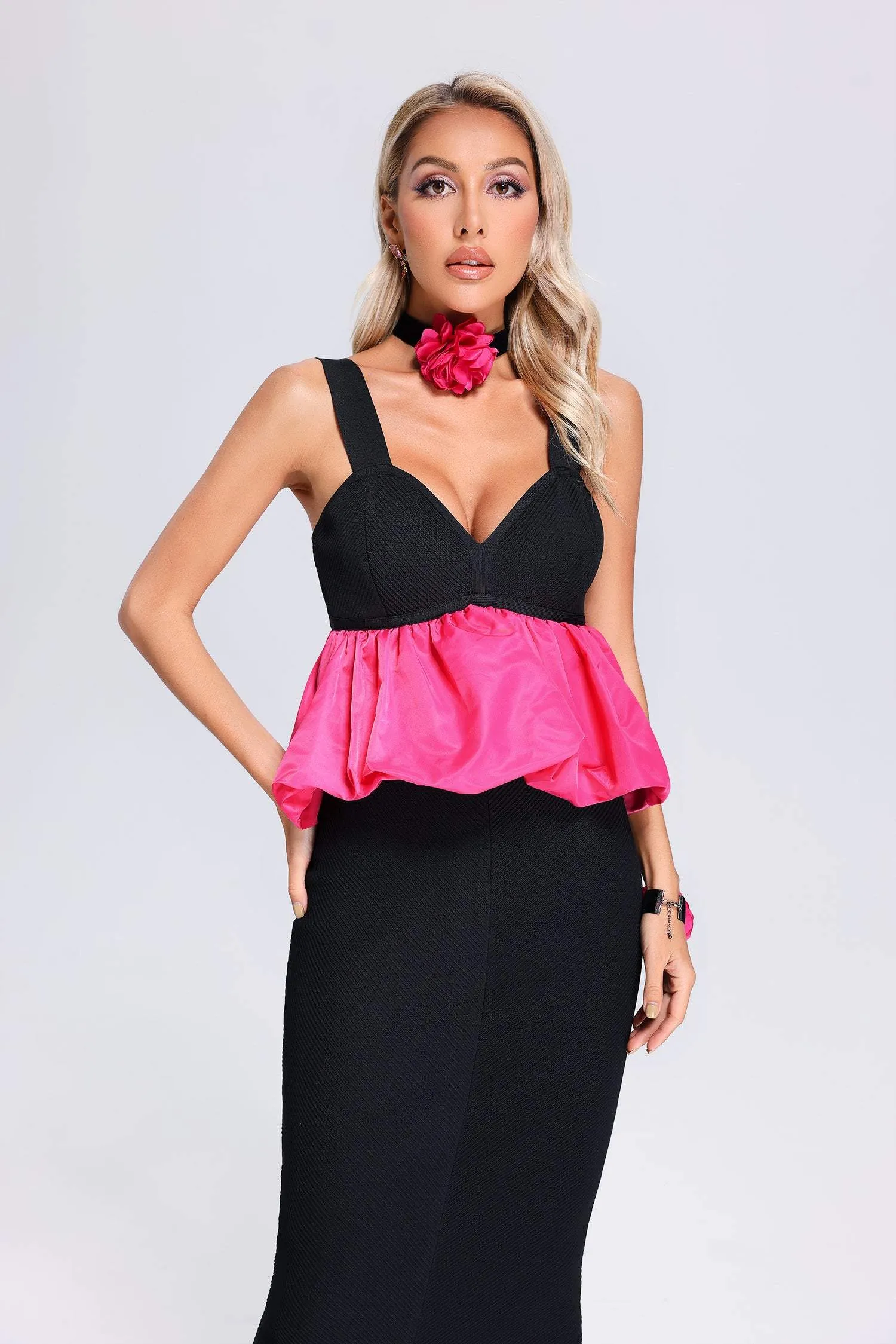 Madeleine Halter Bandage Maxi Dress, S sold by Bella Barnett product image thumbnail 2