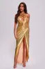 Lilian Halter Maxi Dress, L sold by Bella Barnett