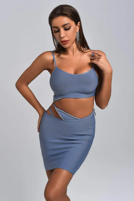 Rebecca Wrap Diamonte Bandage Set, L sold by Bella Barnett