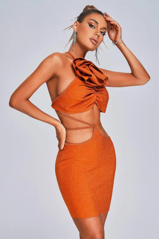 Lzada Halter  Mini Bandage Dress, M sold by Bella Barnett