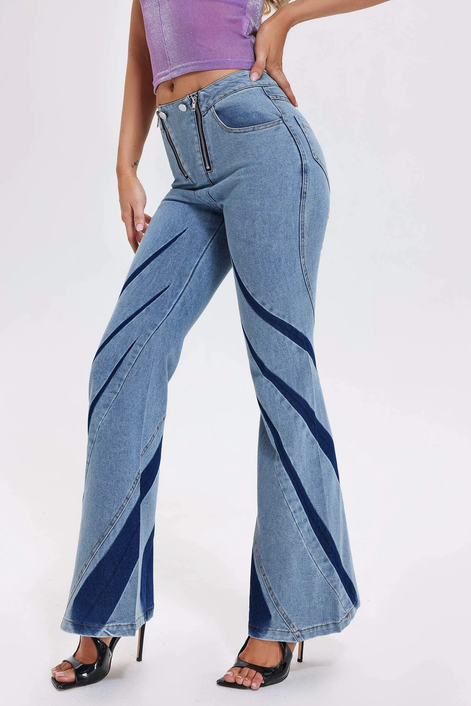 Gemma Patchwork Jeans, L sold by Bella Barnett product image thumbnail 2