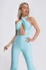 Harlynn Cross Collar Bandage Jumpsuit, M sold by Bella Barnett