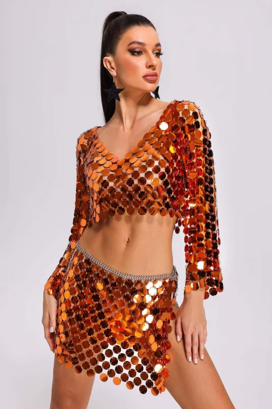 Ivy V-Neck Sequins Set sold by Bella Barnett