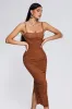 Mocano Ruched Midi Dress, M sold by Bella Barnett