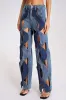 Miura Cutout Wide-Leg Jeans, S sold by Bella Barnett