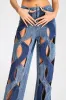 Miura Cutout Wide-Leg Jeans, S sold by Bella Barnett