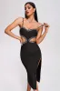 Ikira Cutout  Midi Bandage Dress, S sold by Bella Barnett
