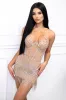 Rhinestone Fringe Mini Dress, S sold by Bella Barnett