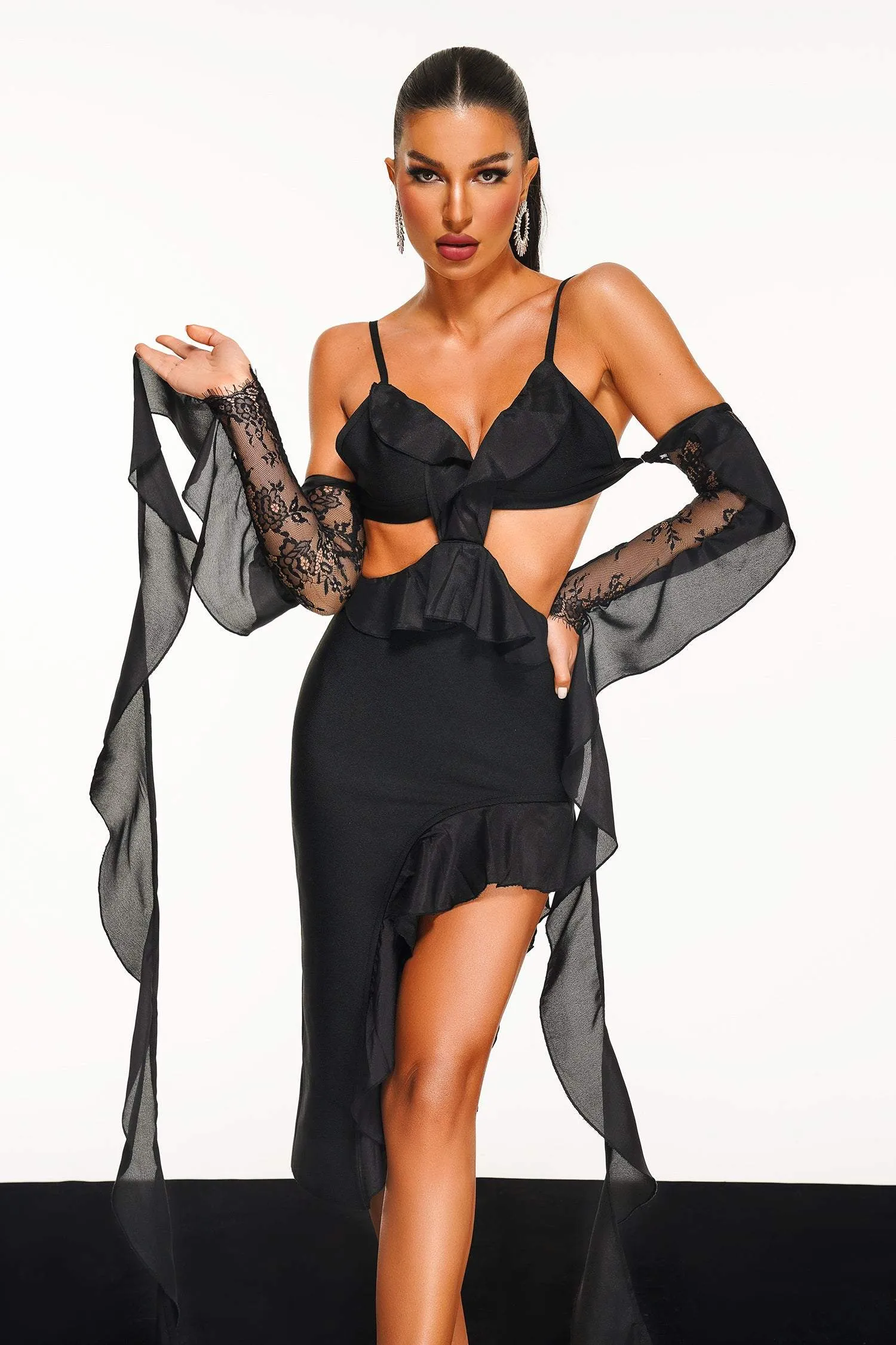 Faray Midi Bandage Dress, S sold by Bella Barnett product image thumbnail 2