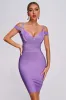 Eim Off Shoulder Mini Bandage Dress, L sold by Bella Barnett