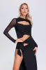 Odelia Cutout High Slit Maxi Dress, S sold by Bella Barnett