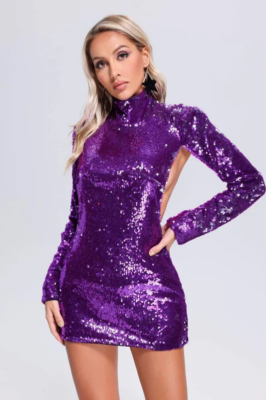 Eila Blackless Sequin Mini Dress, S sold by Bella Barnett