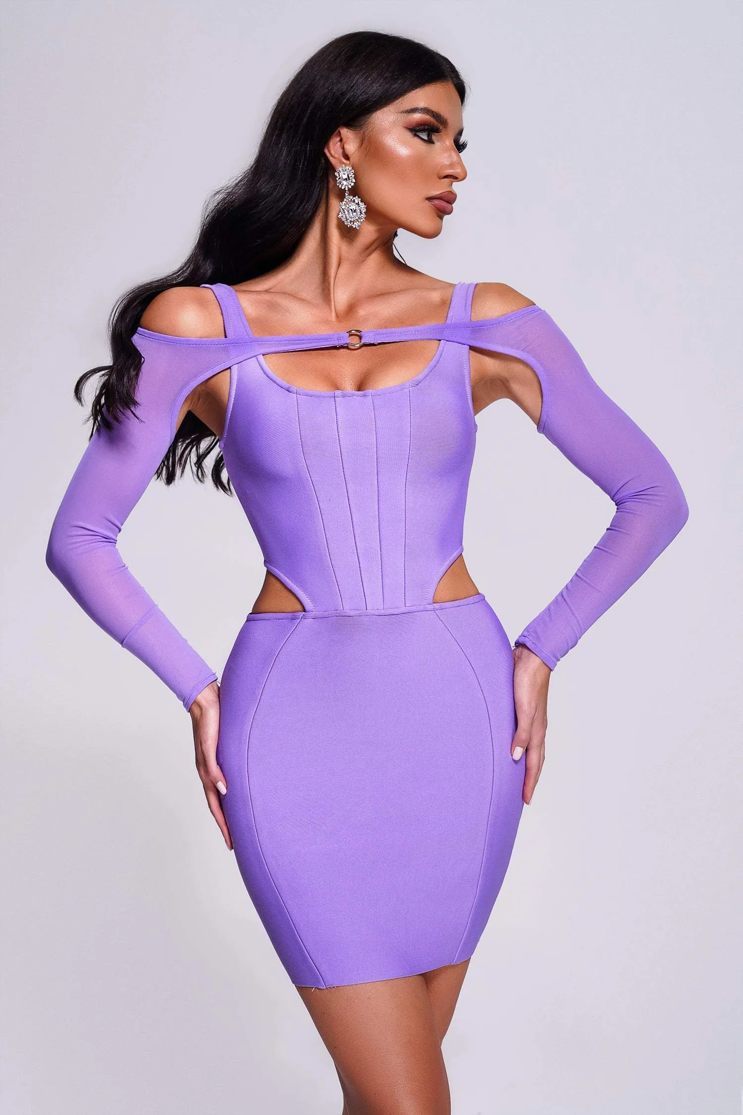 Deb Mesh Mini Bandage Dress, L sold by Bella Barnett