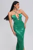 Miopa Satin Slit Midi Dress, L sold by Bella Barnett