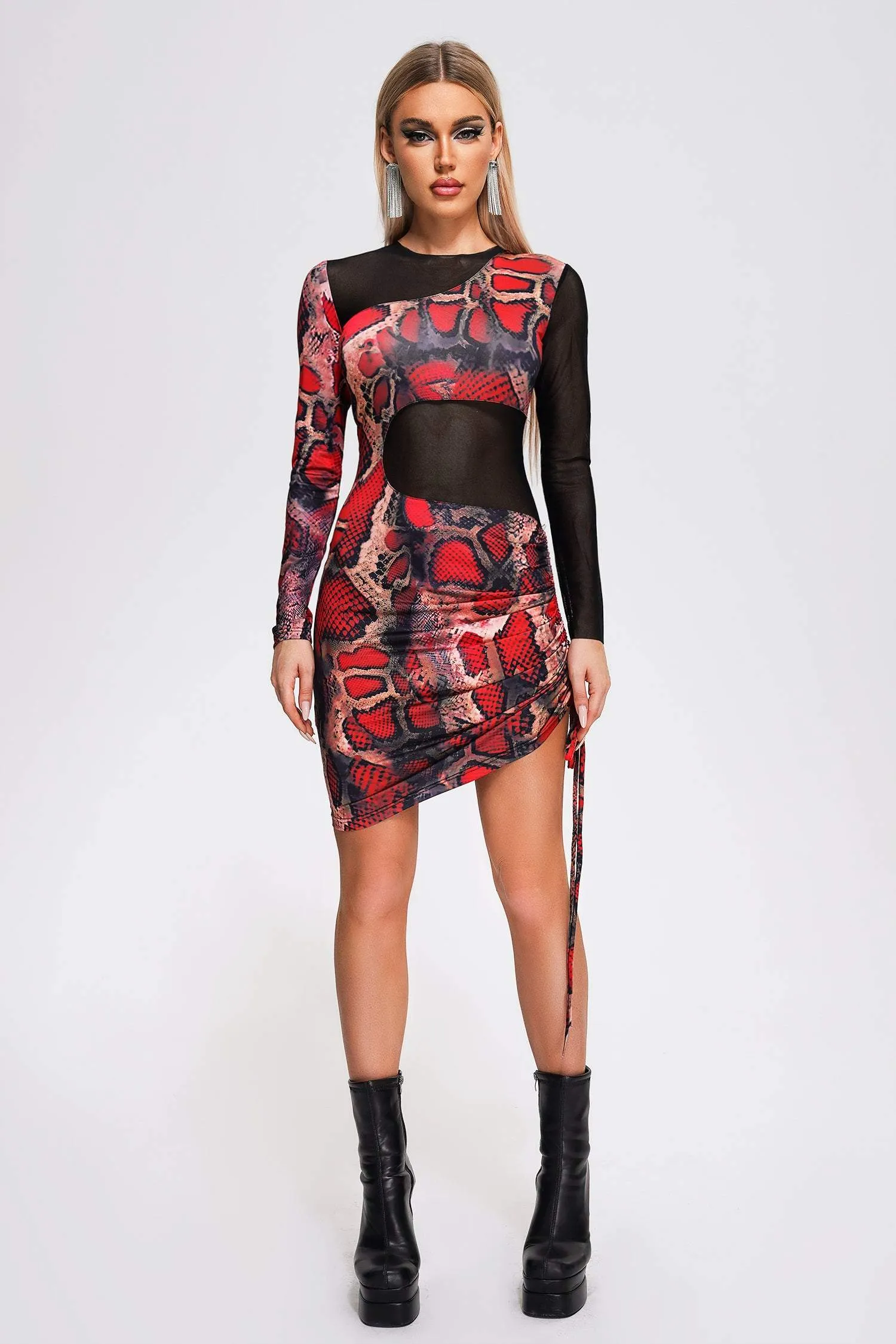 Belicia Snakeskin Printed Mini Dress, M sold by Bella Barnett product image thumbnail 2