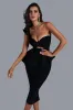 Noelle Midi Bandage Dress - Black, XS sold by Bella Barnett