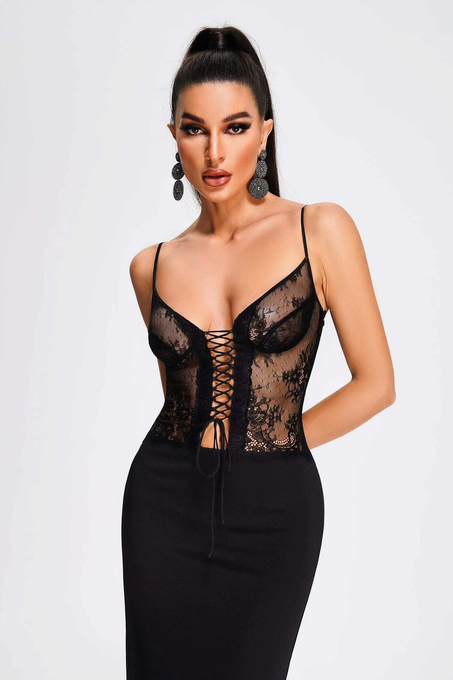 Kacia Lace Maxi Dress, S sold by Bella Barnett product image thumbnail 2