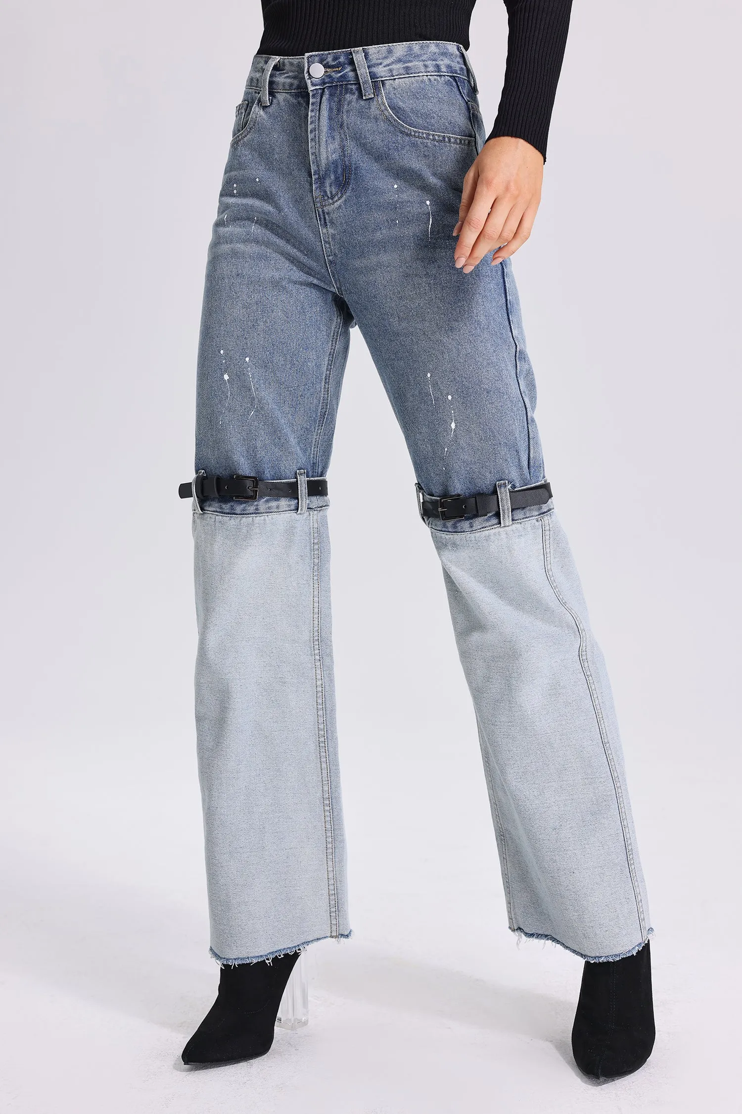 Neela Patchwork Jeans, L sold by Bella Barnett