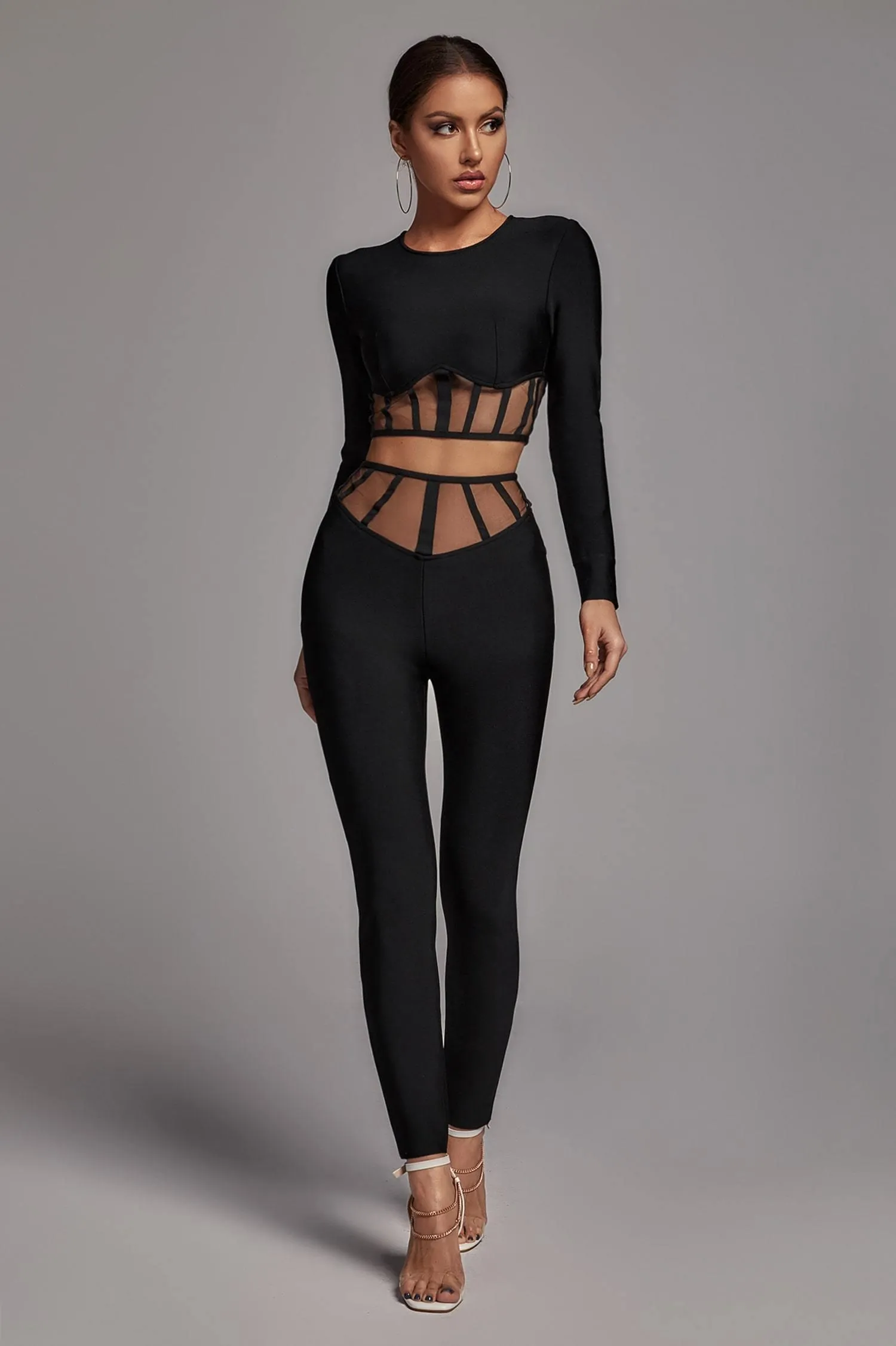 Pam Mesh Set - Black, L sold by Bella Barnett