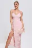 Renata Sequin Slit Maxi Dress, L sold by Bella Barnett