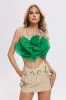 Adela Mesh Flower Top, S sold by Bella Barnett