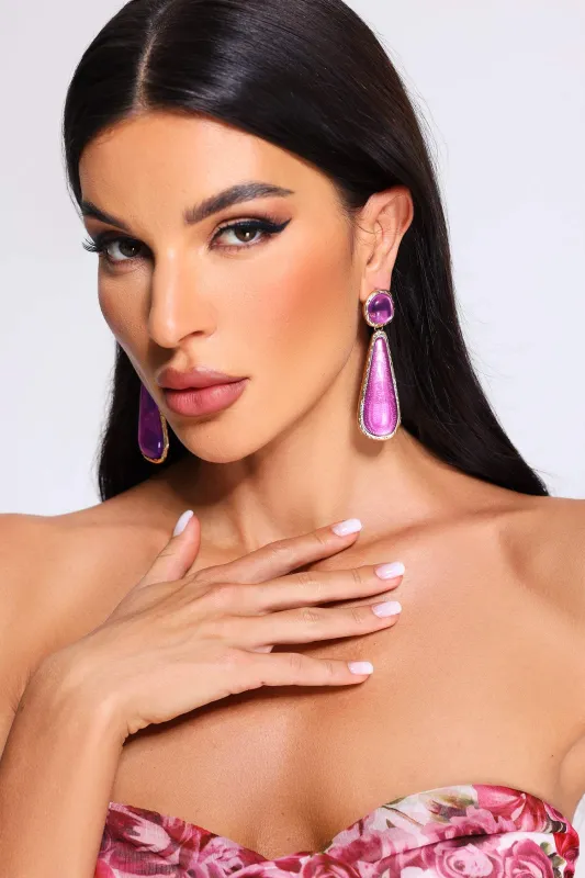 Nickisha Teardrop-Shaped Earrings sold by Bella Barnett