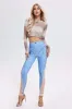 Odelia Patchwork Printed Pants - Blue, L sold by Bella Barnett