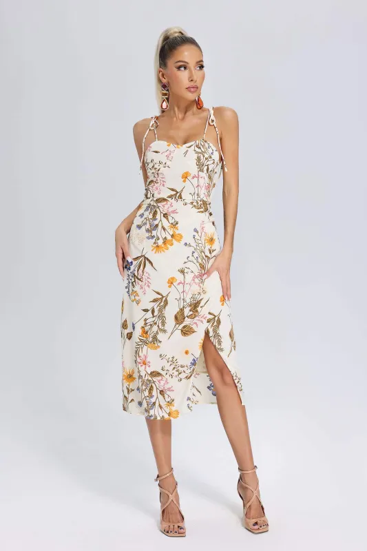 Uabeza Floral Printed Midi Dress, M sold by Bella Barnett