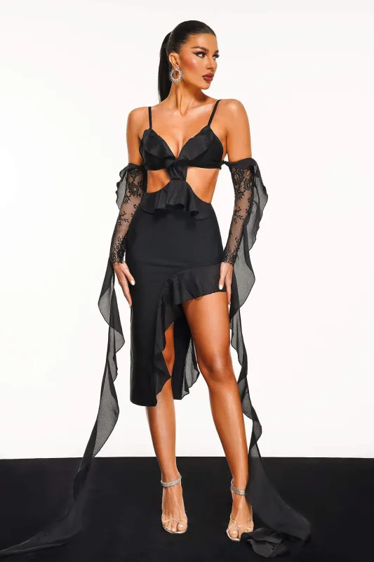 Faray Midi Bandage Dress, L sold by Bella Barnett